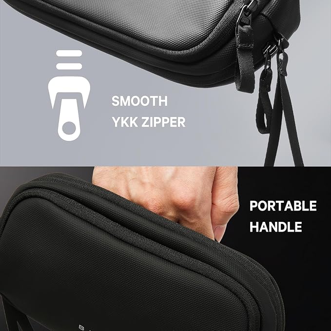 BANGE Electronics Organizer Travel Case, Water Resistant Travel Bag, Tech Pouch Accessories Organizer for Cable,Cord, Phone, Cables, Airpods, USB Flash Drive, Daily Items