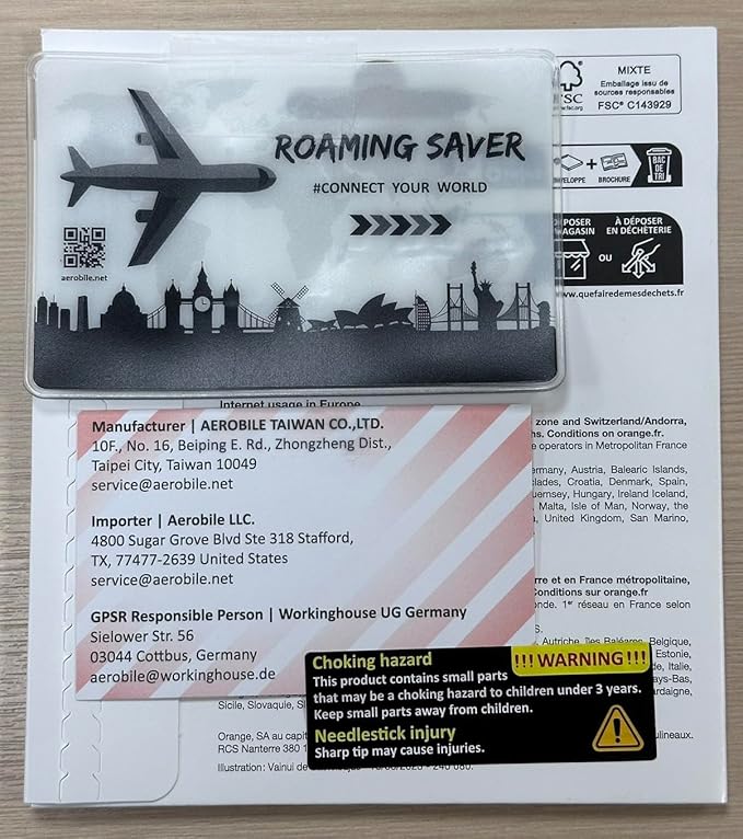 Orange Holiday Europe Prepaid Sim 100GB Internet Data | 30 Days-Use | Data tethering Allowed | 120min & 1000 SMS from Europe to Any Country Worldwide+1 Sim Card Holder+1 Pin