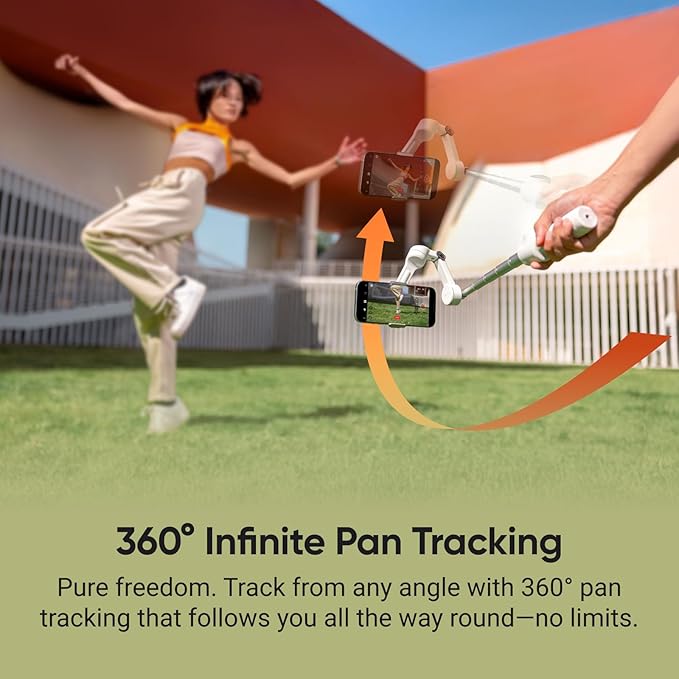 Insta360 Flow 2 Pro Magnetic Mount Bundle - Foldable AI Phone Gimbal, Track in 200+ iOS Apps, Multi-Person & 360 Pan Tracking, Built-in Tripod/Selfie Stick, iPhone/Android Stabilizer