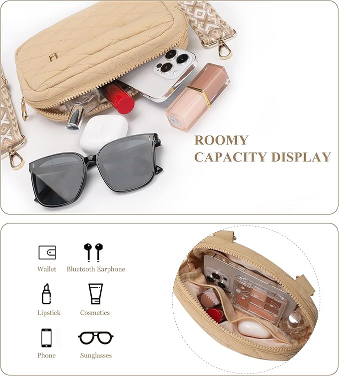 MAXTOP Small Crossbody Bags for Women Belt Bag Fanny Pack with Adjustable Strap