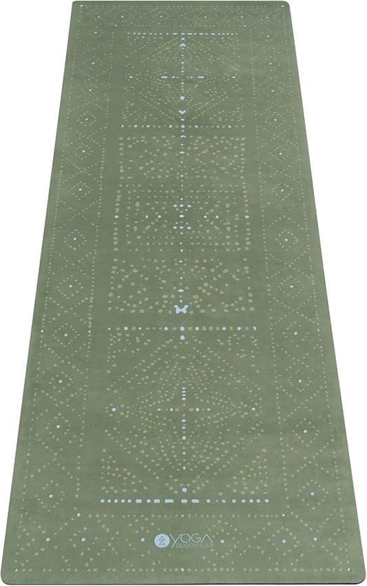 YOGA DESIGN LAB | The Combo Yoga Mat | Eco Luxury | Ideal for Hot Yoga, Power, Bikram, Ashtanga, Sweat | Studio Quality | Includes Carrying Strap!