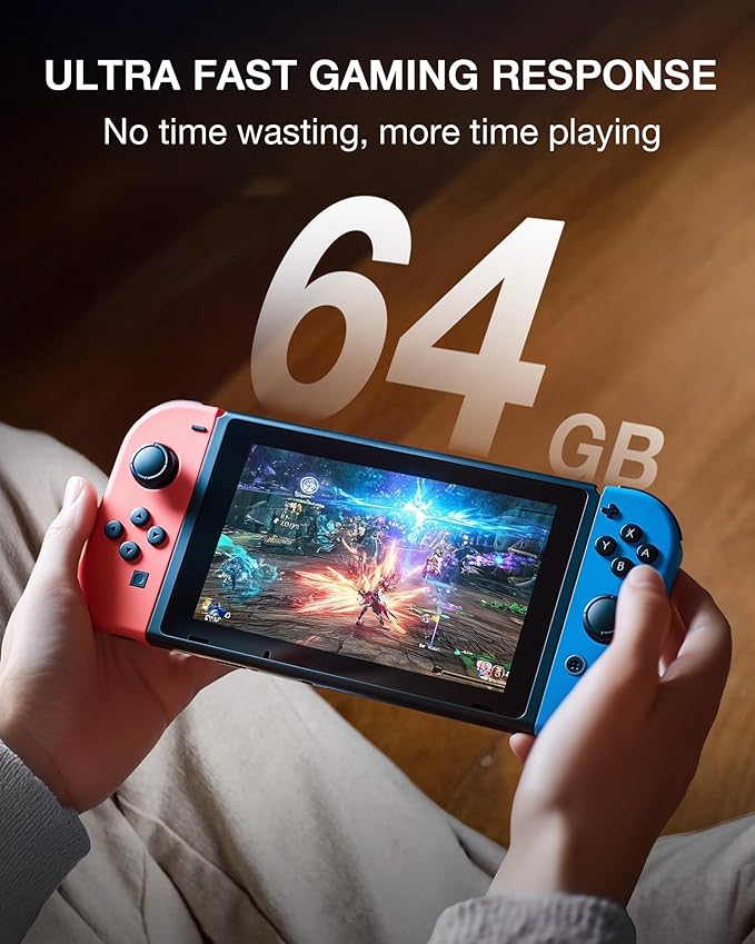 64GB CT100 microSDXC UHS-I Memory Card with Adapter - up to 100MB/s, C10, U1, V10, Full HD, A1, Micro SD Card for Smartphones, Tablets, Cameras, Gaming Consoles, and Drones (2 Pack)