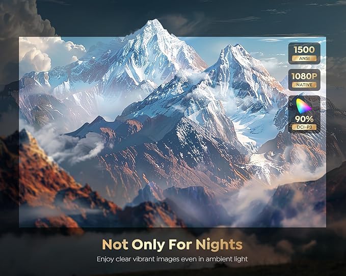 [1500 ANSI/Google TV/Voice Control]Smart Projector with WiFi 6 and Bluetooth, Netflix-Licensed 4K Support, Outdoor Movie Proyector, 1080P Home Ceiling Auto Focus Projector, PUTRIMS K12 Gray