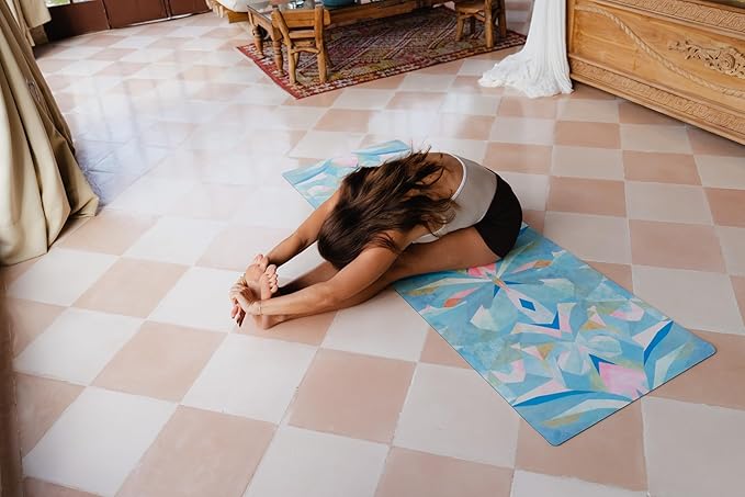 YOGA DESIGN LAB | The Combo Yoga Mat | Eco Luxury | Ideal for Hot Yoga, Power, Bikram, Ashtanga, Sweat | Studio Quality | Includes Carrying Strap!