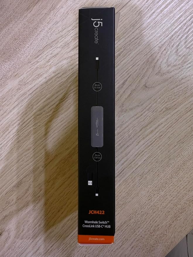 j5create iPad/iPhone to Windows Collaboration Sharing Hub, Use iPad as a Second Display for Windows Laptop, Transfer Files Between iPhone and Win PC, Wormhole Switch CrossLink (JCH422)