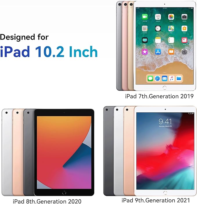 Magnetic Privacy Screen Protector Compatible with iPad 9th 8th 7th 10.2 Inch & iPad Air 3th & iPad Pro 10.5", Removable Anti Glare Blue Light Bubble-Free Black Security Protector Private Filter