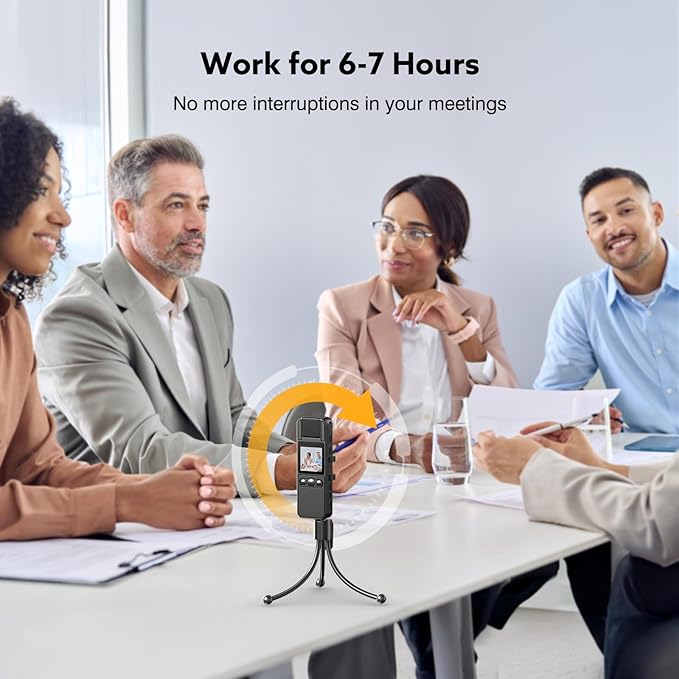 Z11 4K Body Camera with Audio and Video Recording, 256GB Small Body Cam with 180° Rotating Lens, 6HR Battery & Night Vision, Wearable Camera for Pet, Home, Office, Security Police Law Enforcement