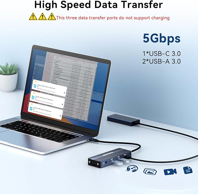 ANYOYO USB C Docking Station Dual HDMI Monitor Adapter 8-in-1 USB C HUB 3 Monitors Adapter with 4K HDMI +VGA +PD100W+Audio Laptop Docking Station for Dell/Lenovo/HP/Samsung/ASUS (Gary)