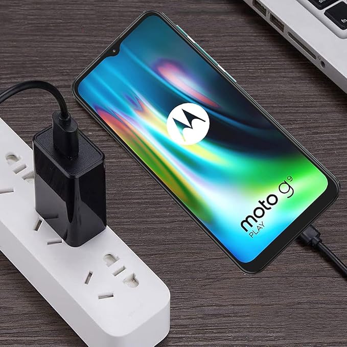 18W Motorola Fast Charger for Moto G Play (2023/2024), Moto G Power (2022/2023 5G), G 5G, Stylus (2022/2022 5G/2023/2023), Edge 2022/Edge+ 2022/2023 USB C to USB C Charging Cable (5FT)