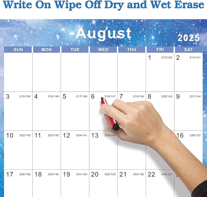 2025-2026 Yearly Wall Calendar - annual calendar 2025-2026, 2025-2026 Yearly Wall Calendar&Planner with Thick Paper, July 2025 - June 2026, X Large, 34.7" x 22.8", 2025-2026 Yearly Planner (2025-2026 Yearly Wall Calendar - Blue Star)