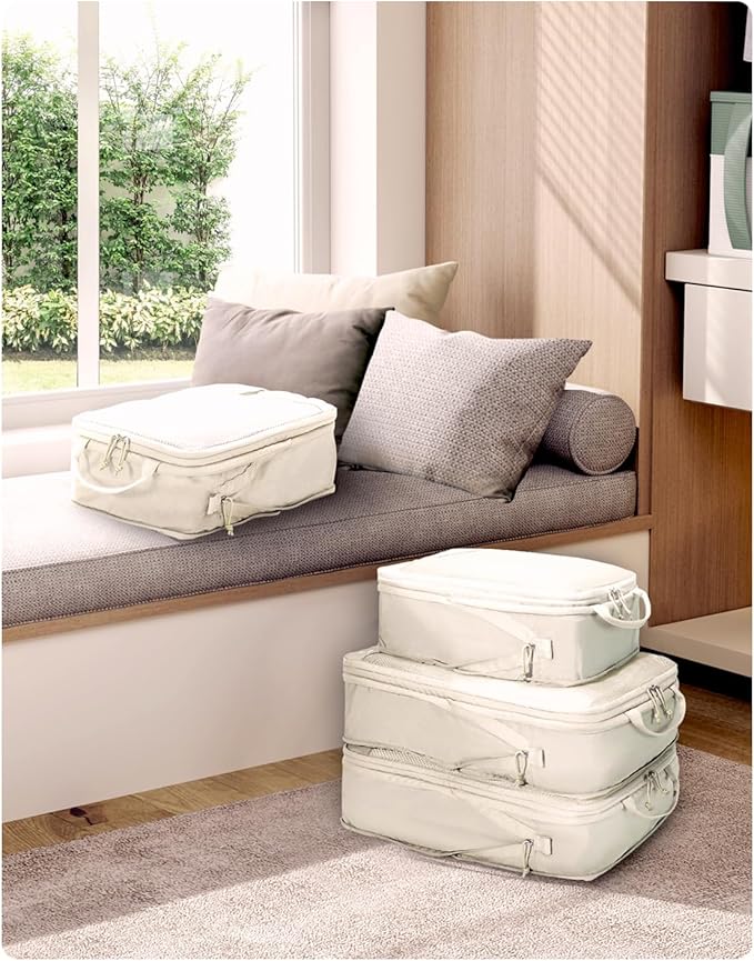 ECOHUB 4 Set /6 Set Packing Cubes for Travel Durable Suitcase Organizer Bags Set with Personalized Tag Various Sizes Travel Essentials Traveling Accessories for Luggage Machine Washable