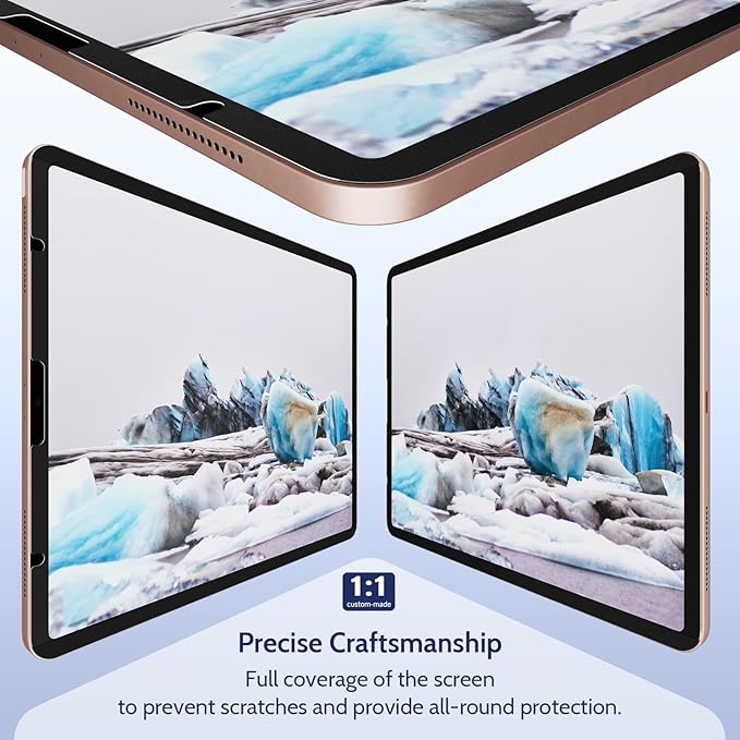 2 Pack Magnetic Screen Protector for iPad Air 5th 4th & iPad Pro 11"(2018-2022) Feel Like Writing Drawing On Paper, Removable Matte Anti Glare