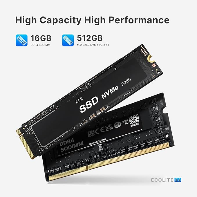 BOSGAME N150 Mini PC E3, Twin Lake N150(Beat N100/N95, up to 3.6GHz), 16GB DDR4 RAM 512 SSD Mini Computers,11 Pro Desktop 4K Dual Display/HDMI/WiFi/BT/LAN for Home/Office