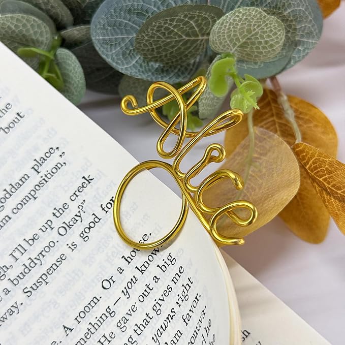 Personalized Wire Bookmark Custom Name Planner Marker 12 Colors Paper Clip Gifts for Book Lovers Bookworm Reader