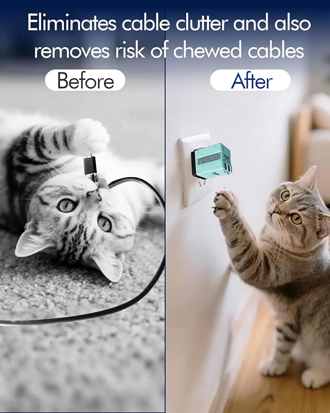 W&O 45W GaN Charger Fast Charging,Retractable Phone Charger Wall Plug with Lightening and Type-C Cables,for iPhone16/15/14/13/12/11 Series, Galaxy S25 24,Android and More (Blue)