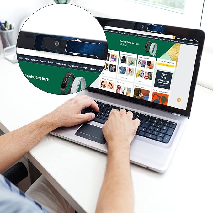 Webcam Cover, 3 Pieces, Laptop Camera Cover, Privacy Shielding Capacity is Twice as Big as The Traditional, Suitable for Computer Mobile Phones, laptops, Tablets and so on (The Starry Sky)