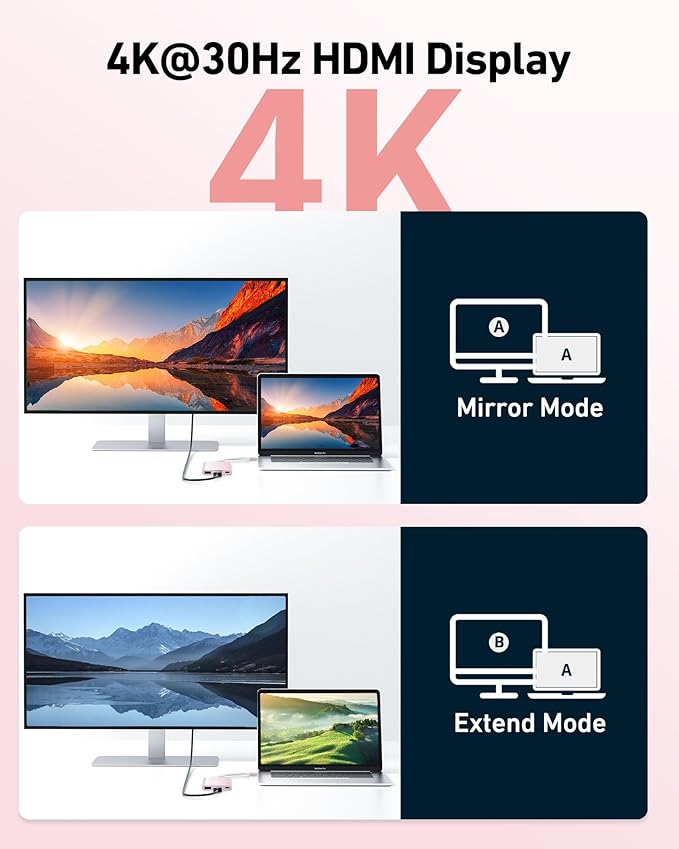 Acer USB C Hub, 3 in 1 USB C to HDMI Multi-Port Adapter,with 5Gbps USB 3.0 GEN1 Data Port, 4K HDMI Port and PD Max 100W Charging for USB C Phones, Tablets, iPad Pro, MacBook Pro, Acer Laptops and More