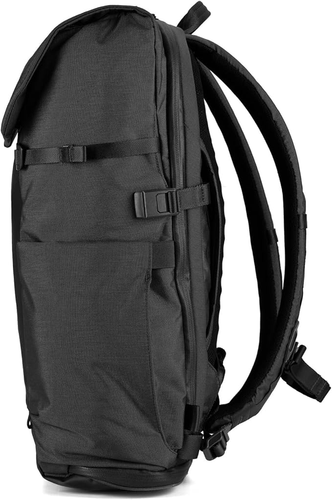 ERRANT Backpack Obsidian Black - Travel Backpack with Laptop Compartment, Waterproof 22L Everyday & Commuter Backpack for Men & Women