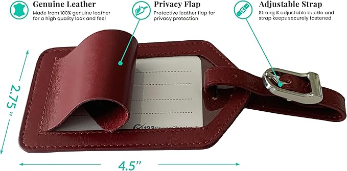 Personalized Monogrammed Merlot Leather RFID Passport Wallet and 2 Luggage Tags