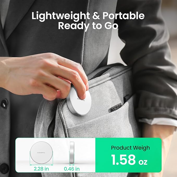 2TB Magnetic Portable SSD, External Solid State Drives with USB-C 3.2 Gen 2x2, Speed Up to 2000MB/s, Compact & Durable, Compatible with iPhone 15/16 Series and Other USB-C Devices, White