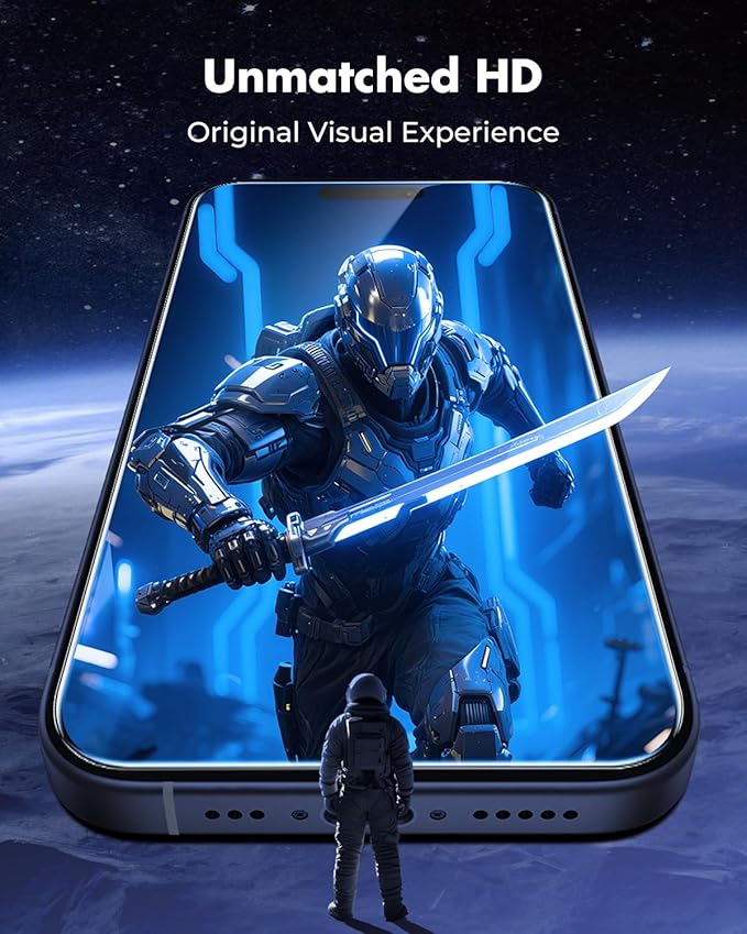 UNBREAKcable 3-Pack Screen Protector for iPhone 17 Pro, Double Shatterproof Tempered Glass [Easy Installation Frame] [9H Hardness] [99.99% HD Clear] [Case Friendly] for iPhone 6.3 inch