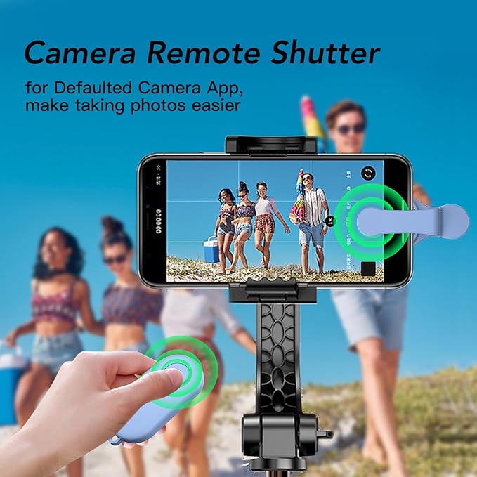 Remote Control Page Turner for Kindle Paperwhite Oasis Kobo eReaders,Kindle Clicker Page Turner Accessories for iPhone,iPad, Android Tablets Reading Novels,Video Record&Shutter Selfie (Blue)