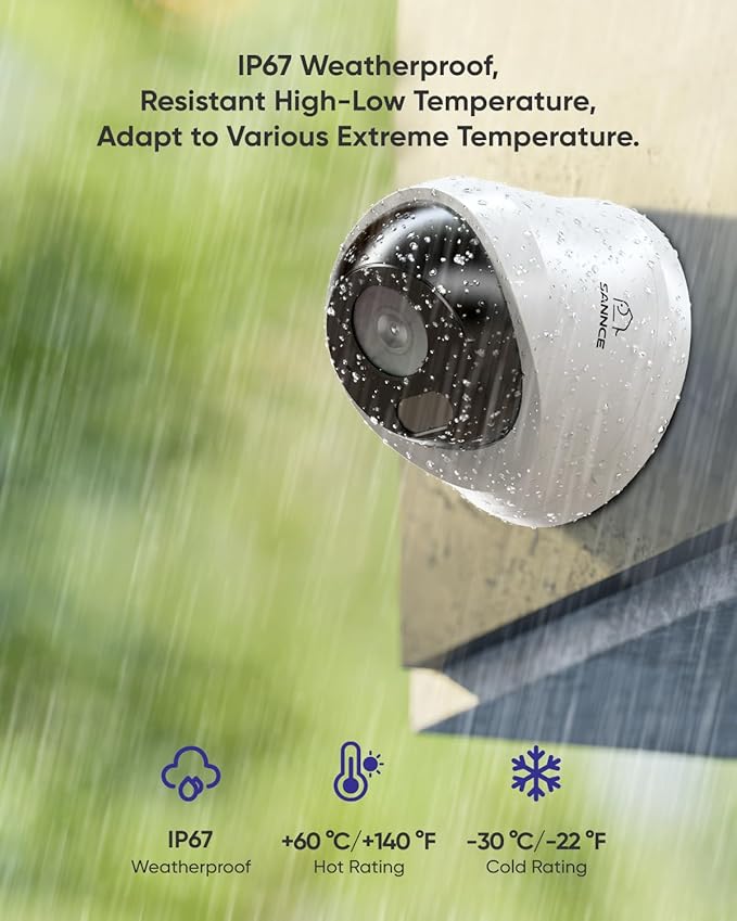 SANNCE 5MP PoE Security System, 8CH 6MP Surveillance NVR with 8PCS 5MP HD Weatherproof Dome Cameras with H.265 Video Compression, Smart IR LED, APP Push Alert, Remote Access (2TB HDD)