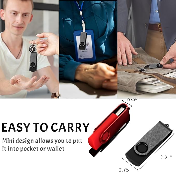 Bulk Flash Drives 2GB USB 20 Pack FEWINA USB2.0 USB Drives Pack Thumb Drive Bulk Swivel Memory Stick PenDrive for Storage and Backup Multiple Color 20PCS 2GB