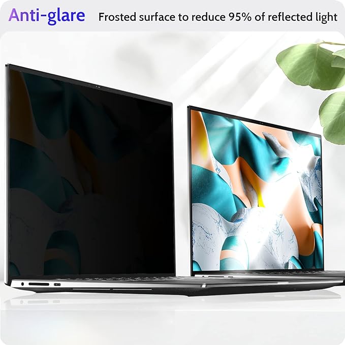 16 Inch Laptop Privacy Screen Compatible with Lenovo Hp Dell Acer Asus Thinkpad Envy Xps Computer 16:10 Aspect, Removable Anti Glare Blue Light Filter Protector, 16" Monitor Security Shield