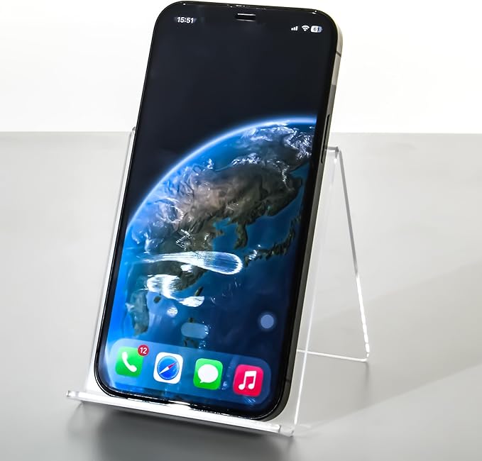 Cell Phone Stand, Desk Accessories - Clear Office Cell Phone Holder, Acrylic Phone Stand, Desktop, Acrylic Office Desk Accessories, Office Decor, Suitable for iPhone 17 Pro Max, 4-8'' Phone