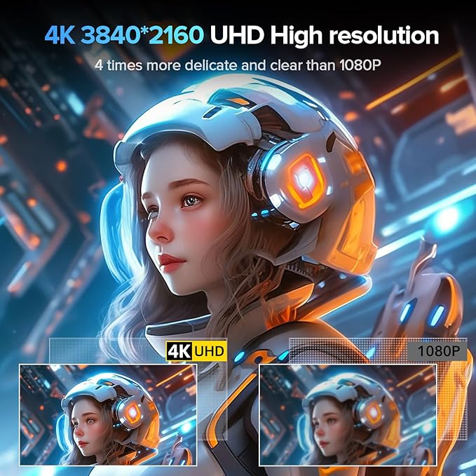 EVICIV 4K Portable Monitor, 18.4 inch 3840x2160 UHD with VESA & Stand 180° Adjustable, 100% sRGB HDR FreeSync Ultra-Slim & Lightweight IPS, Travel Second Monitor for Laptop Computer