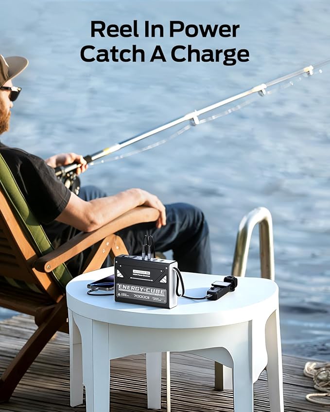 MOVE SPEED Portable Power Station 70,000mAh 260Wh Power Bank for Camping Essentials, 145W Small Generator Laptop Portable Charger, USB C Battery Pack with Flash Light, Home Backup Outdoor Emergency