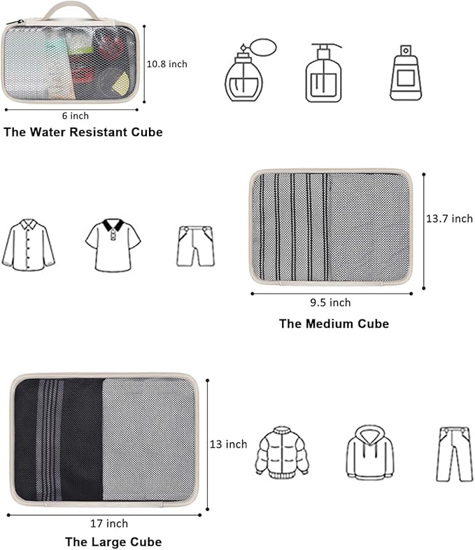 Vancropak Expandable Carry on Backpack for Airplanes, TSA Personal Item Airline Approved 40L Travel Backpack for Women, Lightweight Weekender Overnight Luggage Daypack Suitcase, Travelers Gifts, Beige