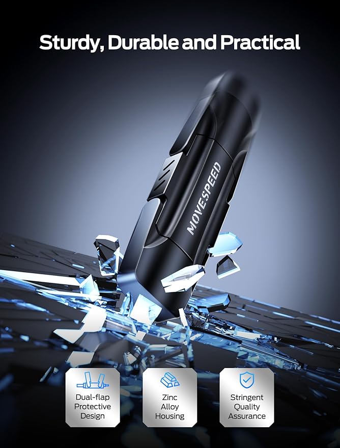 MOVE SPEED 512GB Solid State Drives, 570MB/S Read Speed External SSD with Dual Port Type C + USB 3.2 Portable SSD for iPhone 17/16/15 Series, Android, Mac, Windows