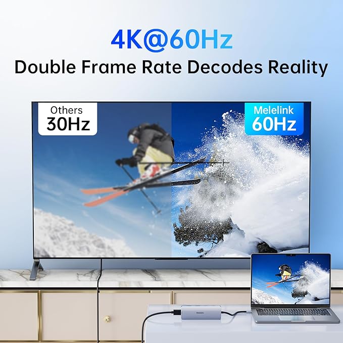 USB C Hub Multiport Adapter for MacBook Pro/Air, 10 in 1 USB C Dongle Mac HDMI Adapter, USBC Dock Compatible for iPad Pro, iMac, Dell, HP, Lenovo (4K@60Hz HDMI,SD/TF Card Reader,100W PD, 6 USB Ports)