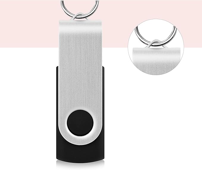 KOOTION 32GB USB Flash Drive 32 gb Flash Drive 10 Pack Thumb Drive Memory Stick Pen Drive Keychain Design Black