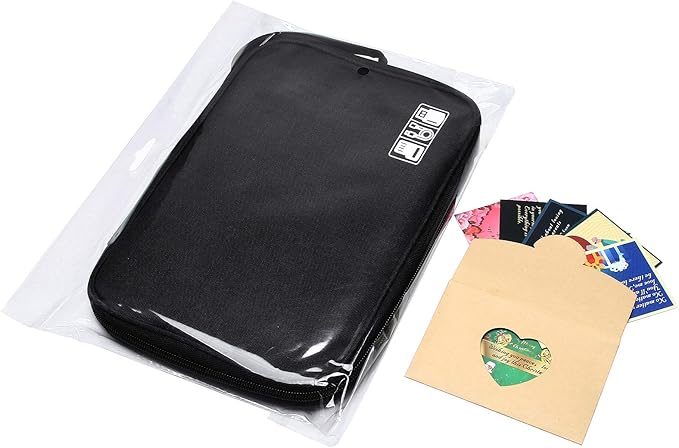 CILLA Travel Cord Organizer Case, Portable Waterproof Storage Bag for Charger, Cord, USB, Power Bank, Earphone, SD Card, Travel Essentials