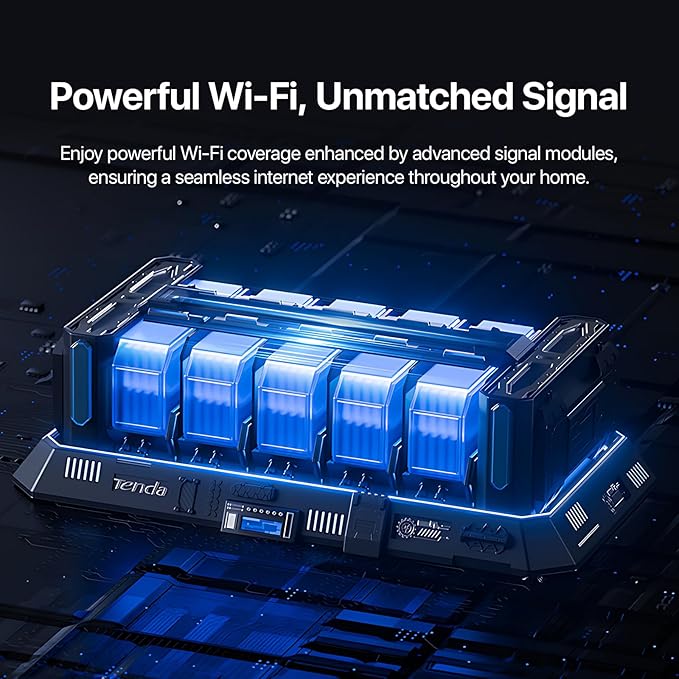 Tenda AC1200 Gigabit WiFi Router - Dual Band High Speed Wireless Internet Router, 3xWAN/LAN Gigabit Ports, 4x6dBi Antennas, MU-MIMO, Beamforming, IPv6, Guest WiFi, AP Mode(AC8)