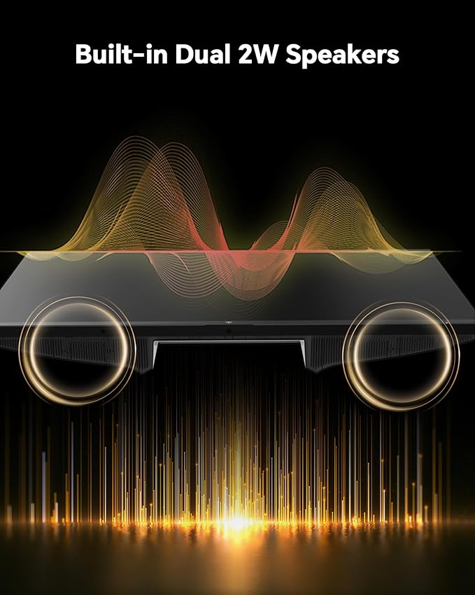 KTC 27 Inch Gaming Monitor 200Hz, 1440P Monitor with Speakers, Up to 210Hz Computer Monitors Fast IPS 1ms, 131% sRGB, Adaptive Sync, Tilt/Swivel/Pivot/Height Adjustment, HDMI DisplayPort, White H27T6