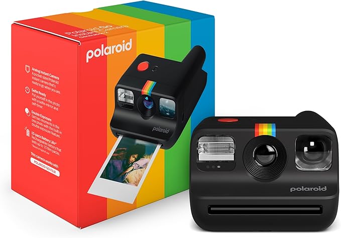 Polaroid Go Generation 2 - Mini Instant Film Camera - Black (9096) - Only Compatible with Go Film