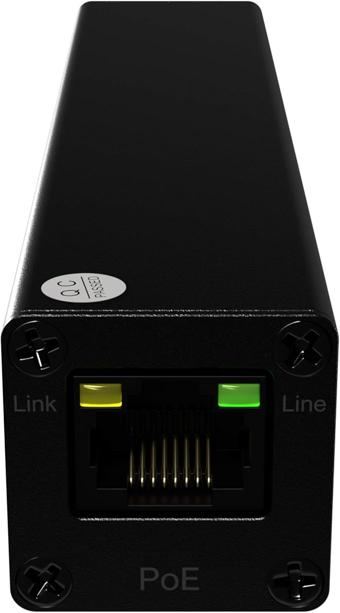 Mini Size 800m 2600ft PoE LAN Extender Over Twisted UTP kit BNC or Copper Wire – PoE Camera or Other Remote Ethernet Device Repeater Booster Bridge - Extended Temp Range - BNC to 2PIN adapters in Set