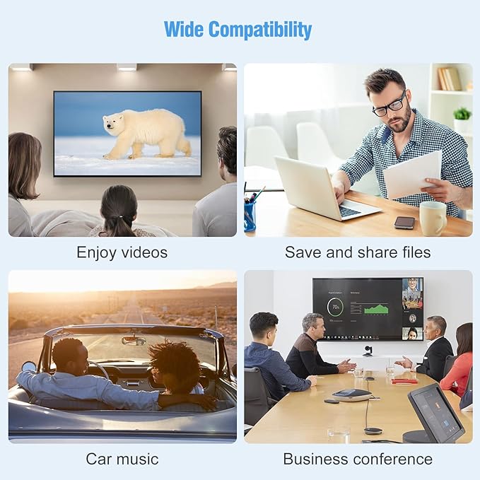 KOOTION 64GB USB Key Flash Drive 3 Pack Metal Shaped Memory Stick (3 Colors: Blue Silver Gold)