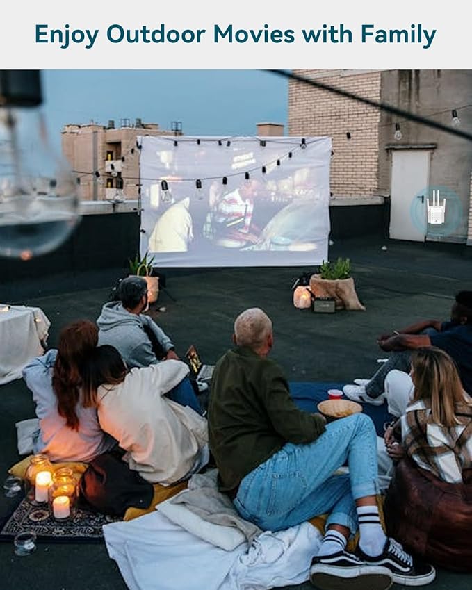 1200Mbps Dual - Band WiFi Extender Signal Booster, WiFi Extender with 4 Antennas, WiFi Booster Covers Up to 12880 Sq.ft & 105 Devices, WiFi Repeater with Wall - Plug Signal Booster for Home