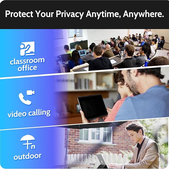 Magnetic Privacy Screen Protector for iPad Pro 11 Inch 5th (2024, M4), Removable Anti Blue Light Glare Spy Private Filter, High Sensitive Bubble-Free Easy Install Black Security Screen