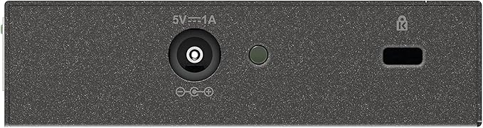 D-Link Ethernet Switch, 5 Port Gigabit Unmanaged Metal Desktop Plug and Play Compact (DGS-105),Black