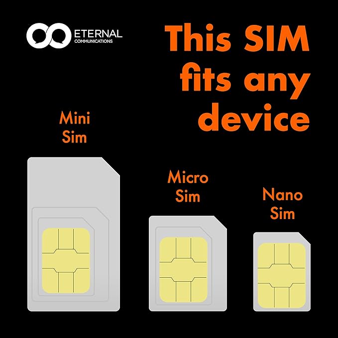 Preloaded Orange Travel Sim Card Now with 100GB of 5G Data, Unlimited Calls & SMS in Europe, 120 mins & 1000 SMS from Europe to Worldwide (Lasts for 31 Days). Tethering Allowed