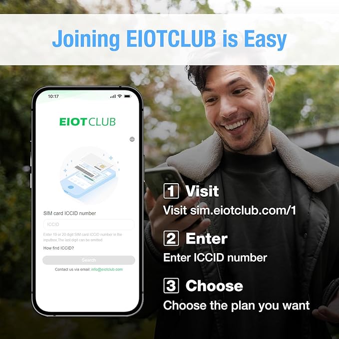 EIOTCLUB Prepaid 5G LTE SIM Card, No Contract Wireless, USA Compatible with Nationwide Networks for Security, Hunting Trail Game Cameras - Data Only