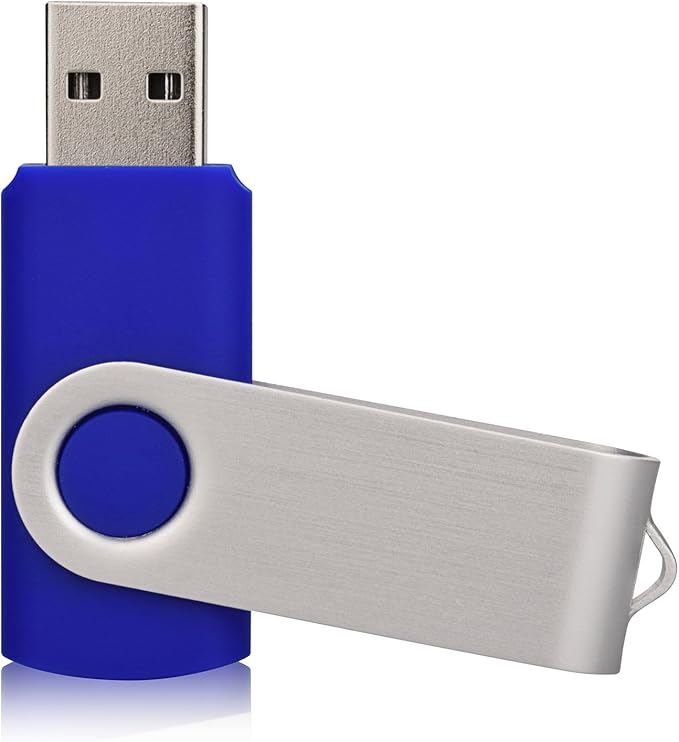 100 Pack 16GB USB Flash Drives - Bulk USB 2.0 Memory Stick - Blue