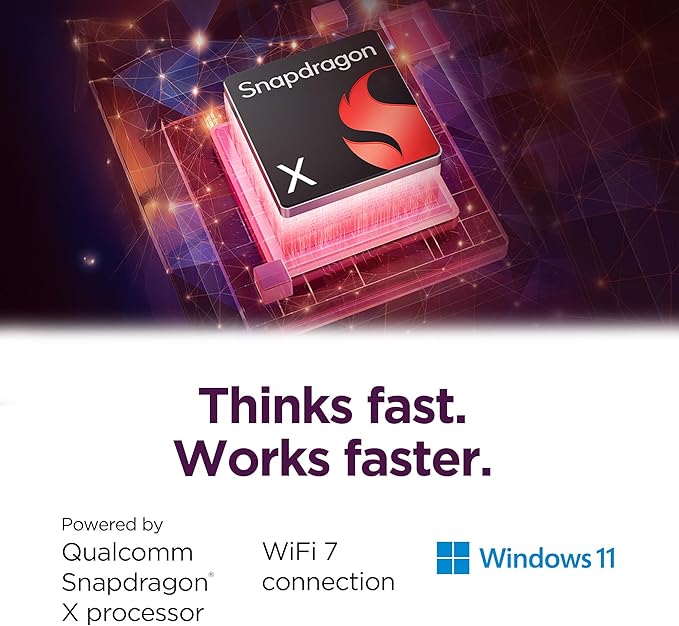 Lenovo IdeaPad Slim 3X - 2025 - Everyday AI Laptop - Copilot+ PC - 15.3" WUXGA Display - 16 GB Memory - 512 GB Storage - Qualcomm® Snapdragon® X - Luna Grey