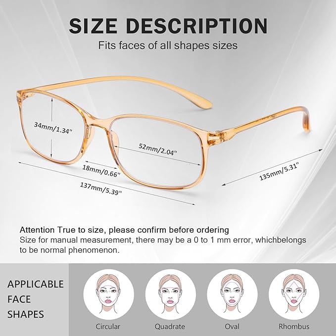 AQWANO Unbreakable Reading Glasses for Women 3 Pack - TR90 Flexible Lightweight Computer Readers (1.25) Blue Light Blocking, Comfortable Clear Frame, Cute & Stylish Designer Eyeglasses